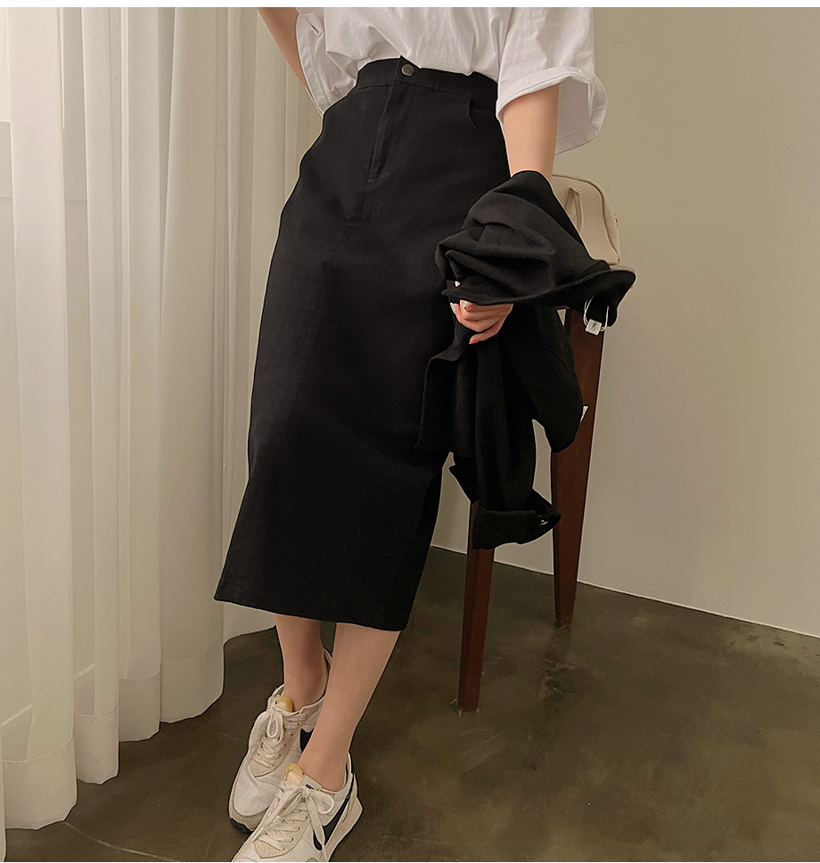RIRINCO [ミニ丈/ロング丈] 2ピースバックゴムタイトスカート