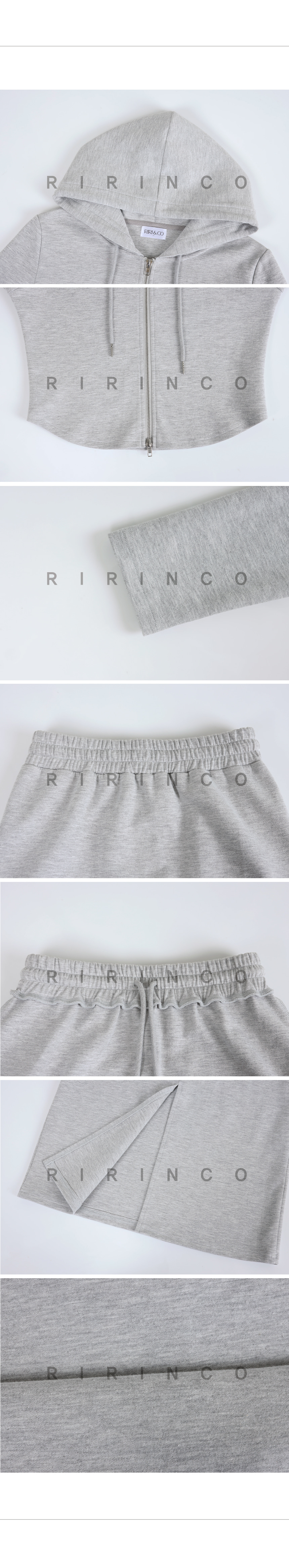 RIRINCO ジップアップパーカー＆カーゴスカートセット