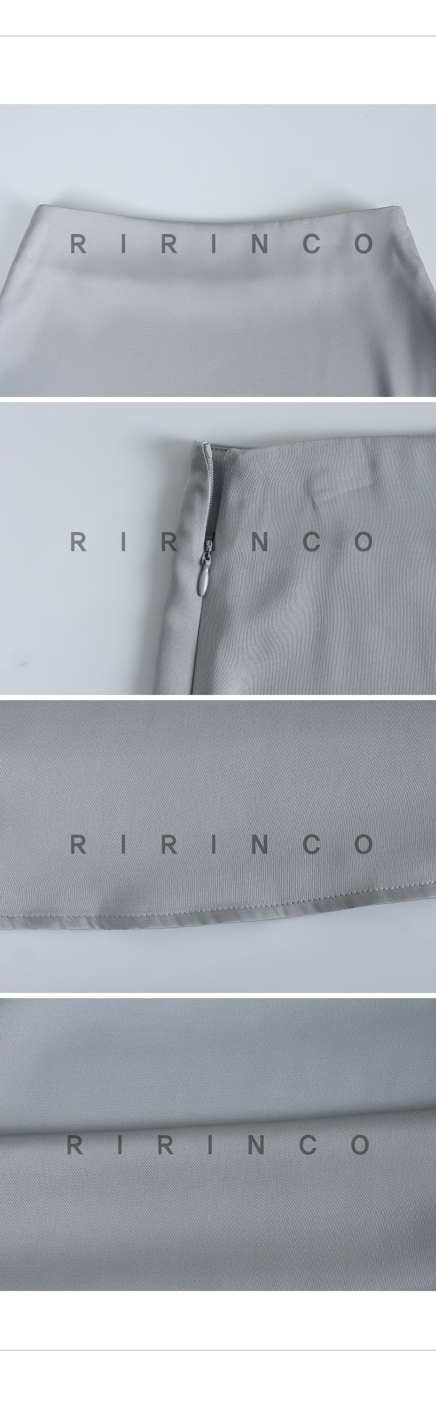 RIRINCO サテンフレアミニスカート