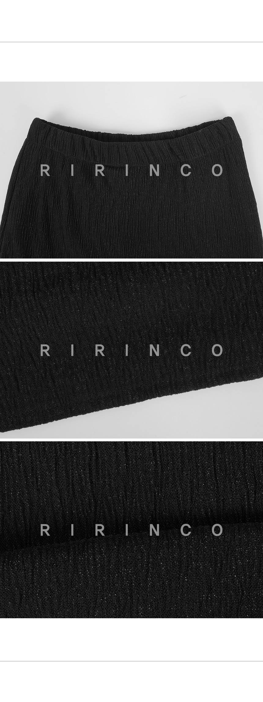 RIRINCO ウエストゴムパールマーメイドロングスカート