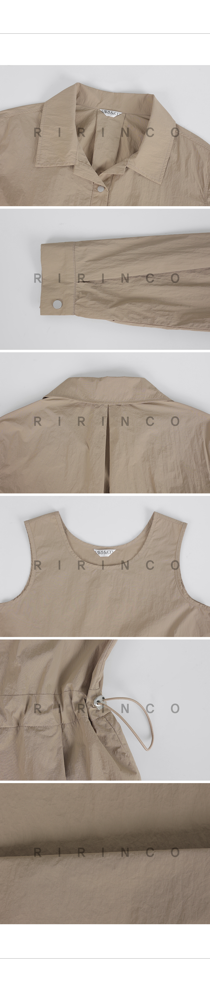 RIRINCO クロップドジャケット&ノースリーブロングワンピースセット